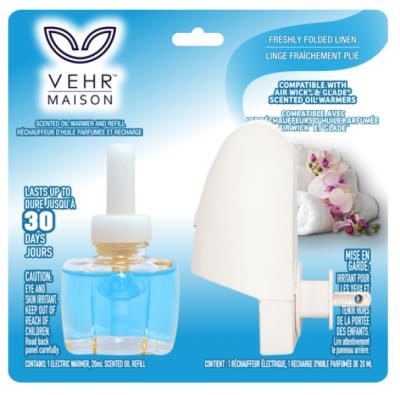 A00897 : Vehr A00897 : Produits ménagers - Purificateurs d'air - Plug Inn Linge Frais (bleu) VEHR,PLUG INN linge frais (bleu),12/cs