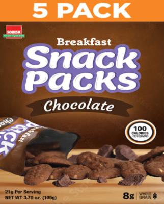 CB8760 : Sobisk CB8760 : Déjeuner et collations - Biscuits - Biscuits Choco. Snack Pack SOBISK, BISCUITS CHOCO. snack pack, 12 x 5 pack