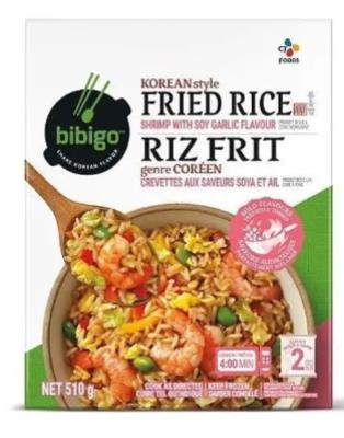 CG0272-OU : Bibigo CG0272-OU : Noix et graines - Riz - Riz Frit Crevettes Soya Et Ail BIBIGO, RIZ FRIT crevettes soya et ail, 9 x 510g