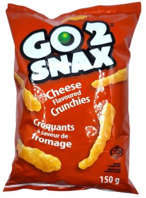 CG7220-OU : Go 2 snax CG7220-OU : Déjeuner et collations - Biscuits - Croq. Fromage GO 2 SNAX,CROQ. FROMAGE, 12 x 150g