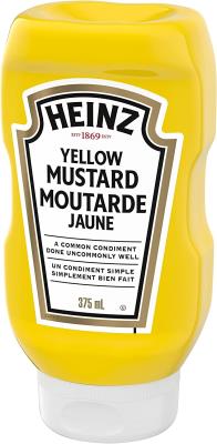 CH73 : Heinz CH73 : Condiments - Moutarde - Moutarde Squeeze HEINZ, MOUTARDE squeeze ,12 x 375ML