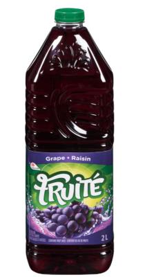 CJ601 : FruitÉ CJ601 : Breuvages - Jus - Boisson Raisin FRUITÉ,BOISSON RAISIN, 6 x 2L