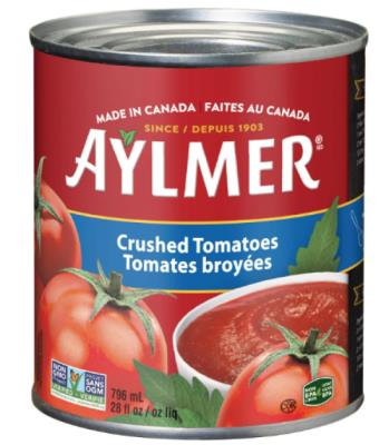 CL440 : Aylmer CL440 : Conserves et bocaux - Légumes - Tomates Broyees AYLMER, TOMATES BROYEES, 24 x 796ML