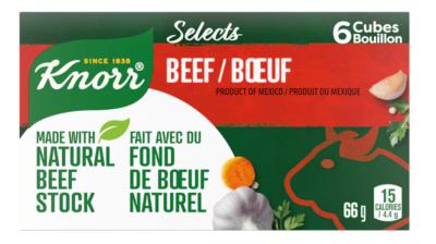 CS265 : Knorr CS265 : Confiseries - Chocolat - Cubes Boeuf KNORR , cubes BOEUF ,  144 (6 box x 24)